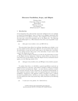 Discourse Parallelism, Scope, and Ellipsis