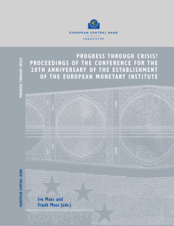PROGRESS THROUGH CRISIS? PROCEEDINGS OF THE
