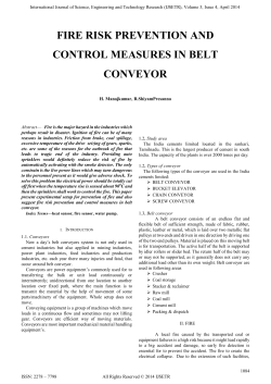 fire risk prevention and control measures in belt conveyor
