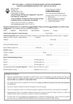 2017 SYLLABUS – CLIMATE TECHNOLOGIES