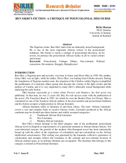 May 2015 - Research Scholar