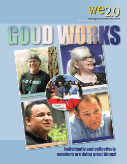 Individually and collectively, members are doing great things!