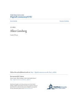 Allen Ginsberg - DigitalCommons@USU