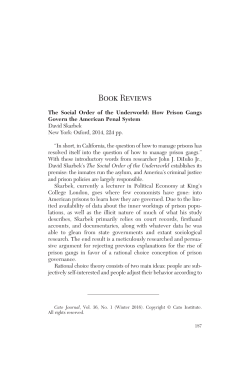 How Prison Gangs Govern the American Penal