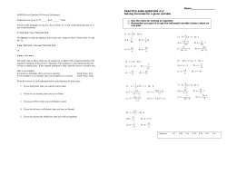 AIMS Review Question #16 Inverse Statements. Statements are