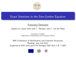 Exact Solutions to the Sine