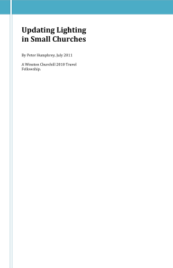 Updating Lighting in Small Churches