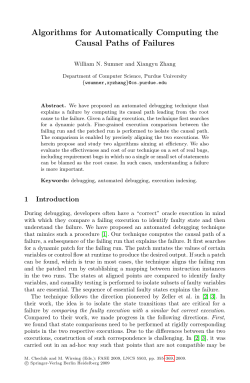 Algorithms for Automatically Computing the Causal Paths of Failures