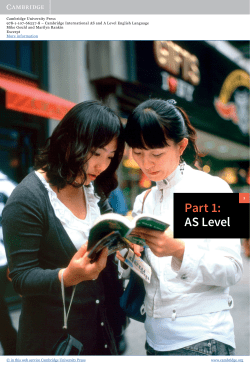Part 1: AS Level - Assets - Cambridge University Press