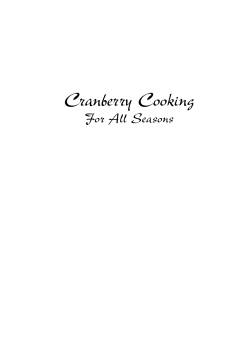 cranberry cookbook Final