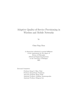 Adaptive Quality-of-Service Provisioning in Wireless and Mobile