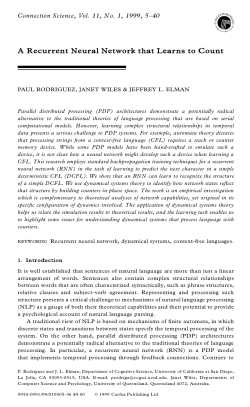 A Recurrent Neural Network that Learns to Count