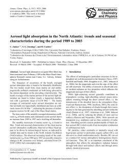 Aerosol light absorption in the North Atlantic