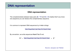 DNA representation