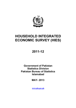 Complete Report - Pakistan Bureau of Statistics