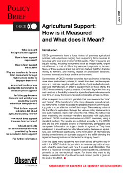 Producer Support Estimate