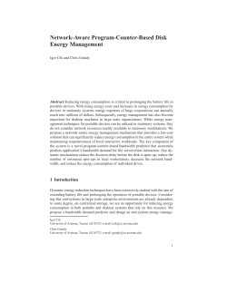 Network-Aware Program-Counter-Based Disk Energy Management