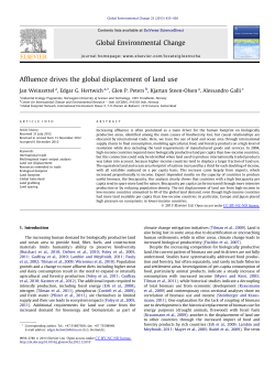 Affluence drives the global displacement of land use