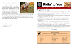 Feb. 2012 Newsletter - Mounted Patrol of San Mateo County