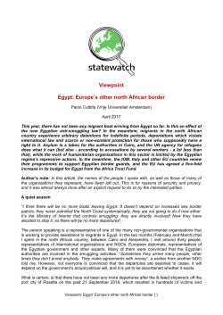 Europe`s other north African border