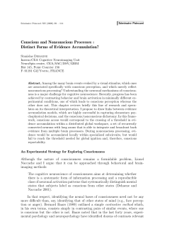 Conscious and Nonconscious Processes