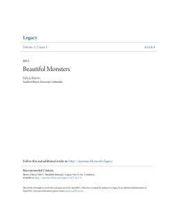 Beautiful Monsters - OpenSIUC - Southern Illinois University