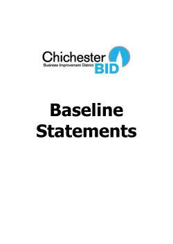 Baseline Statements - Chichester District Council