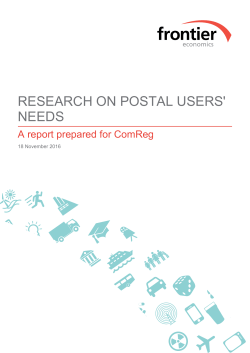 Frontier Economics Standard Word Template