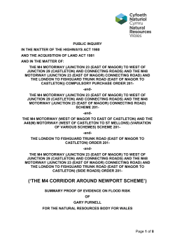 M4 CAN - SUMMARY PROOF OF EVIDENCE