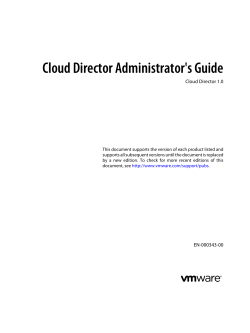 Cloud Director Administrator`s Guide