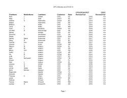 CPC Directory as of 9-25-14 FirstName MiddleName LastName