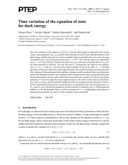 Time variation of the equation of state for dark