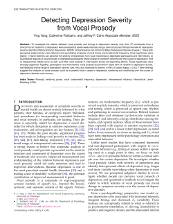 Detecting Depression Severity from Vocal Prosody