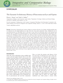 The Dynamic Evolutionary History of Pancrustacean Eyes and Opsins