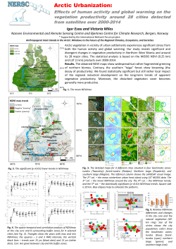 Effects of human activity and global warming on the