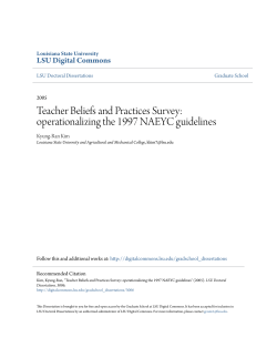 Teacher Beliefs and Practices Survey