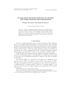 on relation between spectra of graphs and their digraph