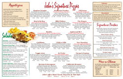 PDF version of our menu