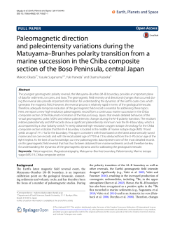 Paleomagnetic direction and paleointensity variations during the