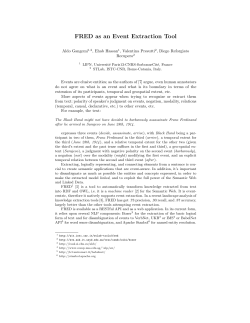 FRED as an Event Extraction Tool