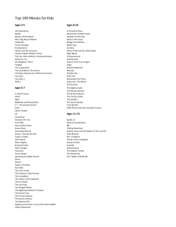 Top 100 Movies for Kids