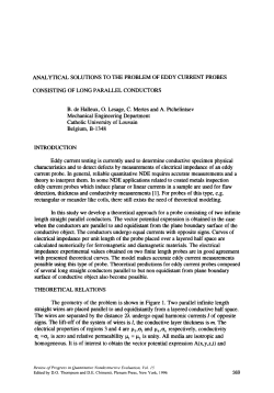 Analytical Solutions to the Problem of Eddy Current Probes