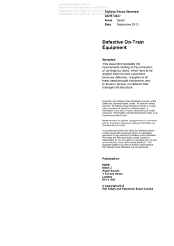 Defective On-Train Equipment