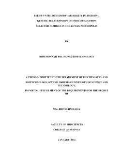 USE OF VNTR LOCUS D1S80 VARIABILITY IN ASSESSING