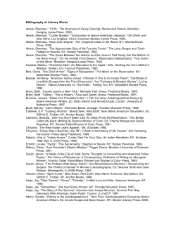 Bibliography of Literary Works