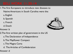 BELL WORK 11-20-14
