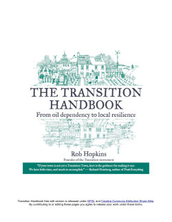 The Transition Handbook - Department of Computer Science