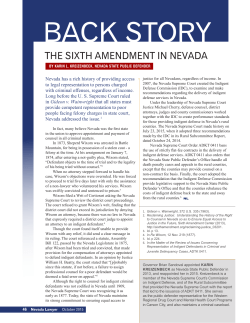back story - State Bar of Nevada