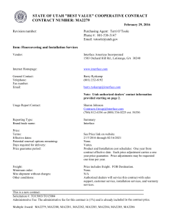 Contract MA2279 - Henriksen Butler