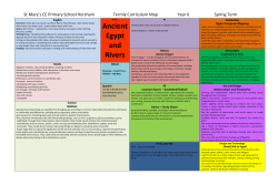 Ancient Egypt and Rivers - St Mary`s School Horsham